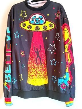 Wah-Wah x Tony Albert Alien Sweatshirt Size XL